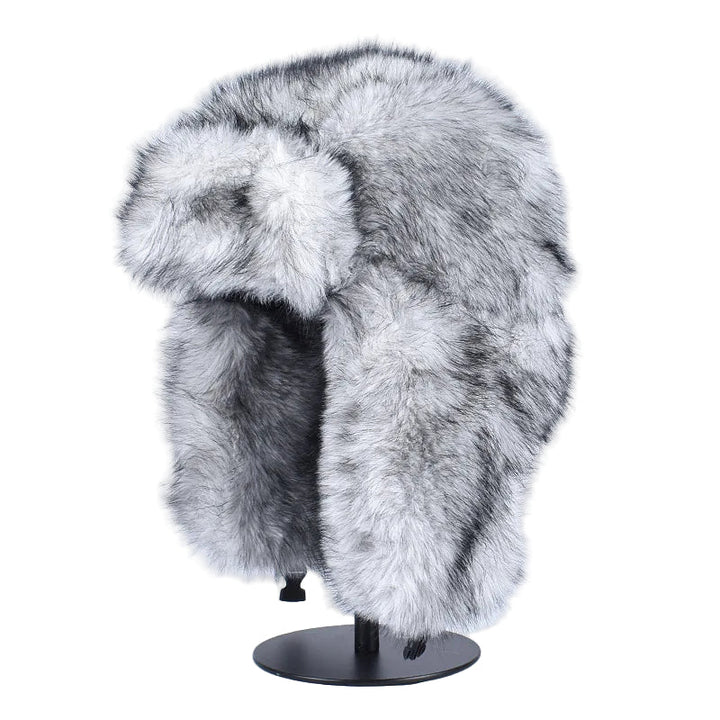 Faux Fur Winter Ushanka Hat - White