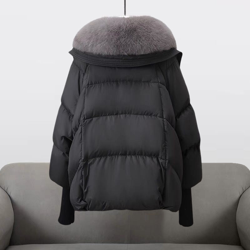 Women's Silk Down Puffer Snow Winter Jacket