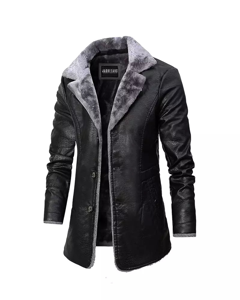 Arthur | Fur-Lined Leather Coat