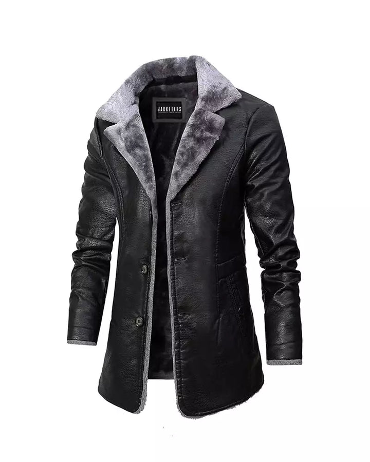 Arthur | Fur-Lined Leather Coat