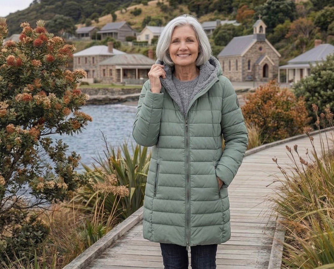 Snow Long Puffer Fleece-Lined Winter Jacket