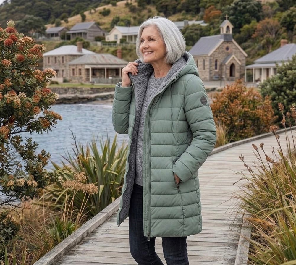Snow Long Puffer Fleece-Lined Winter Jacket