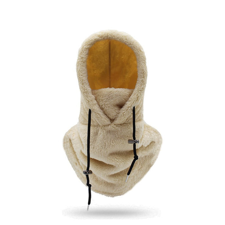 Women's Chunky Hooded Scarf - Khaki