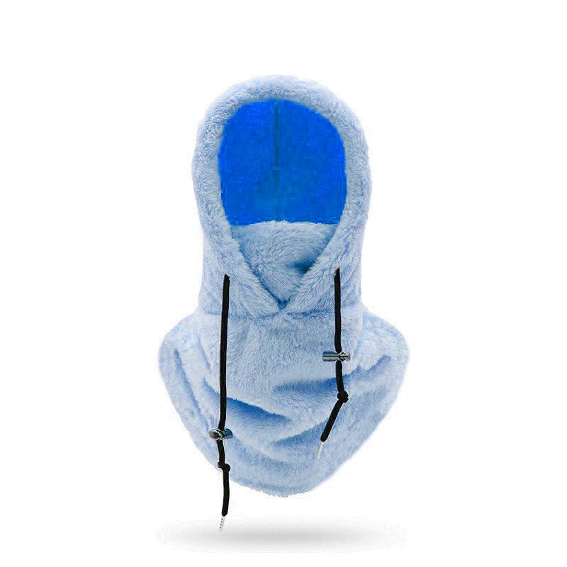 Women's Chunky Hooded Scarf - Blue