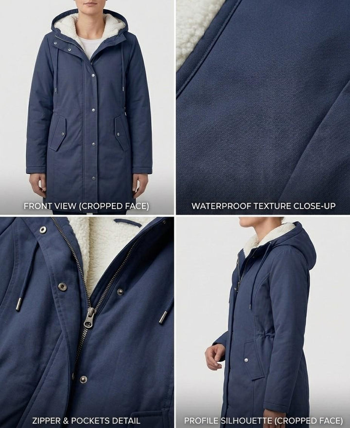 Sherpa Fleece-Lined Waterproof Snow Winter Jacket