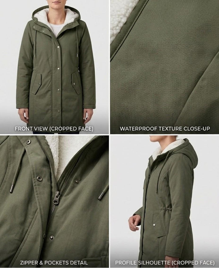 Sherpa Fleece-Lined Waterproof Snow Winter Jacket