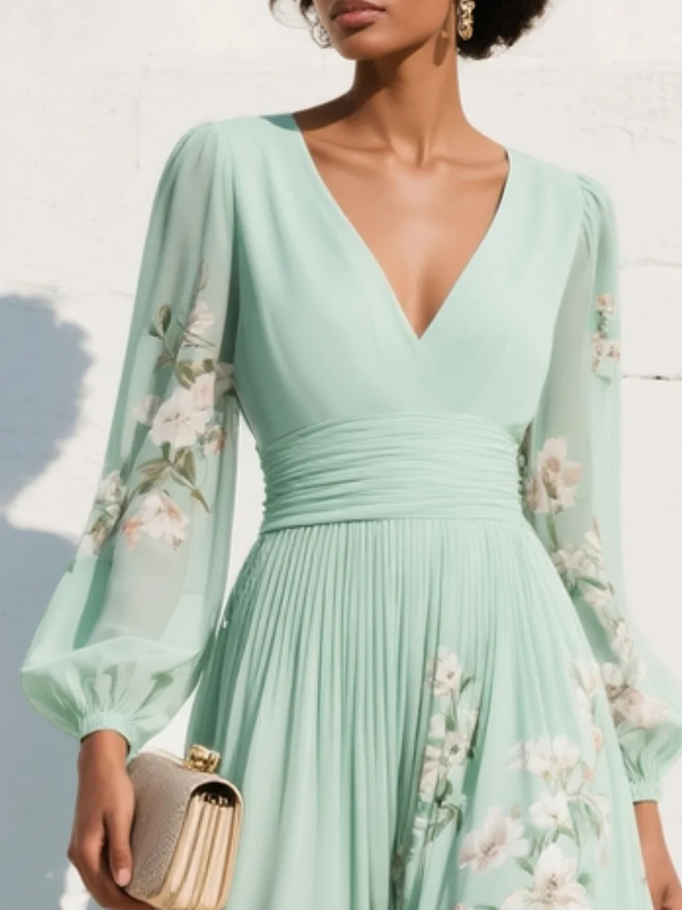 Marine | Floral Dress