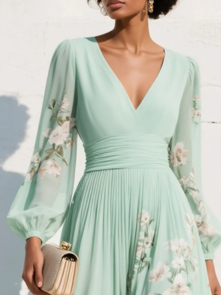 Marine | Floral Dress