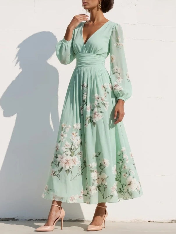 Marine | Floral Dress