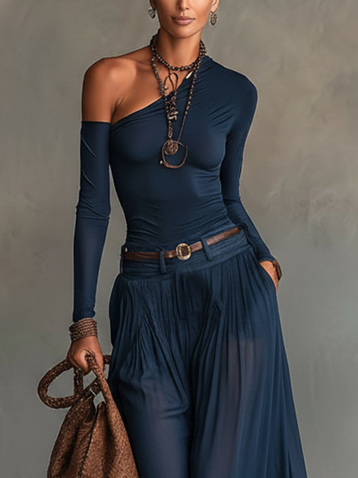 Zéphirine | One-Shoulder Two-Piece Set