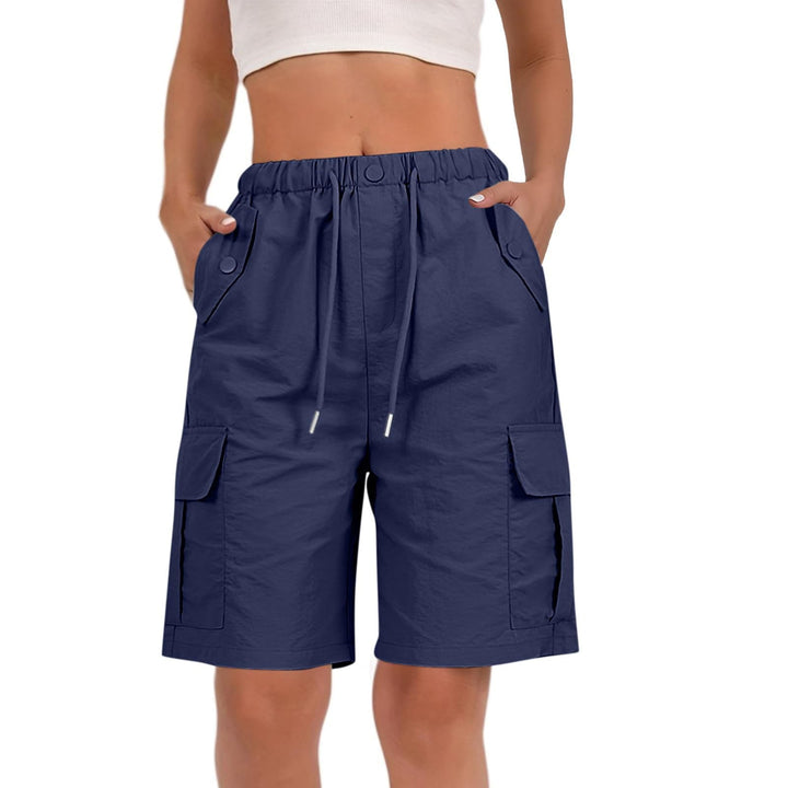 Cerys | Drawstring-Waist Cargo Short