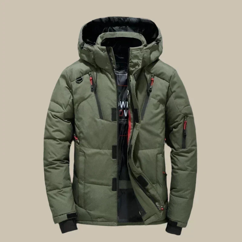 Men's Snow Puffer Winter Jacket Windbreaker