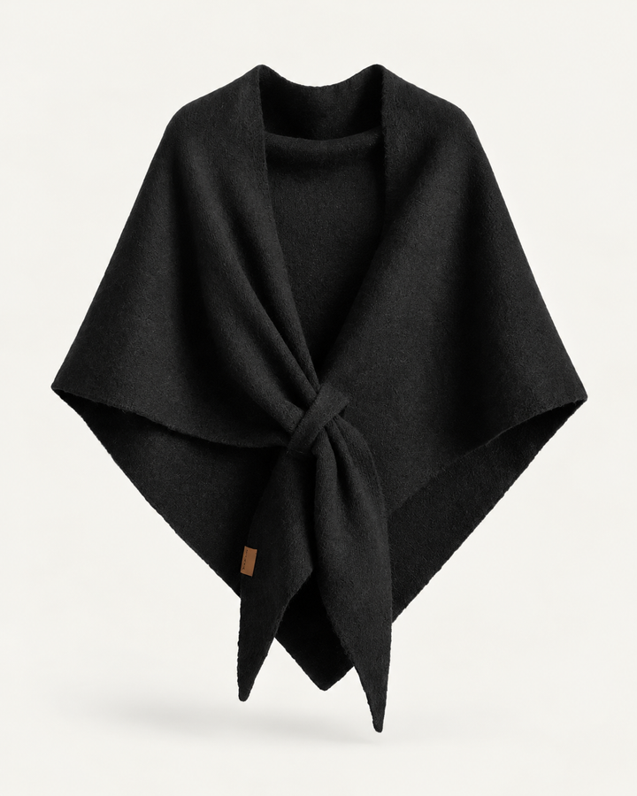 Women's Timeless Winter Triangle Scarf - Black
