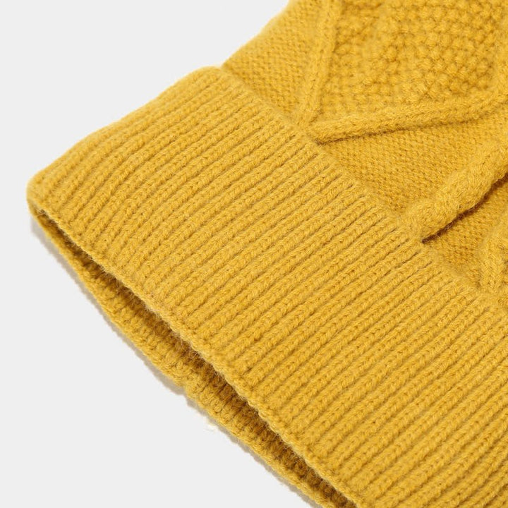 Women's Classic Warm Winter Knit Gloves Set