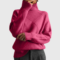 Ruth | Women's Soft Ribbed Turtleneck Sweater