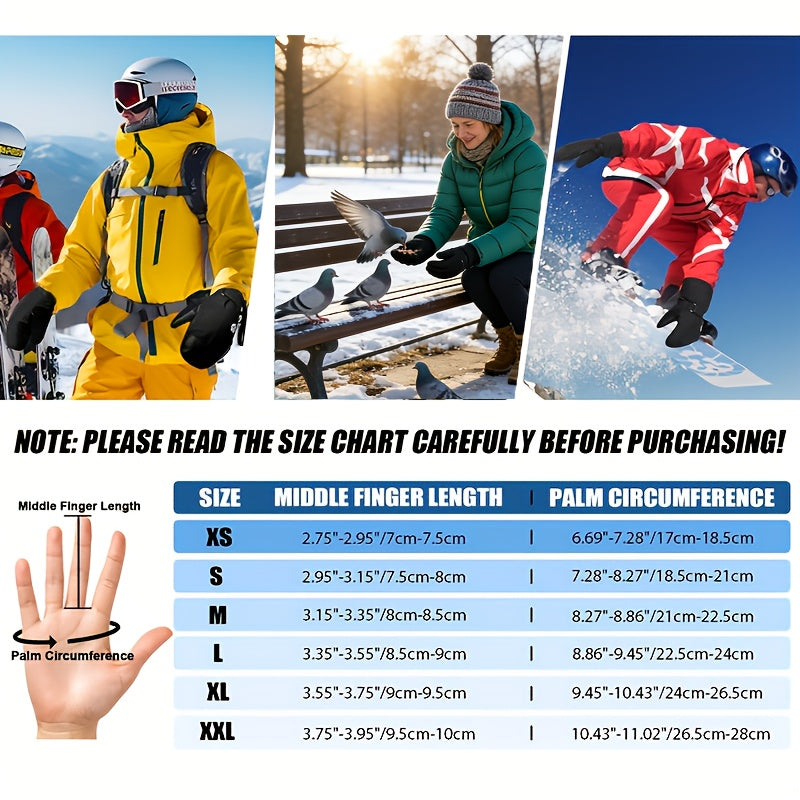 Men's Casual Ski Mittens