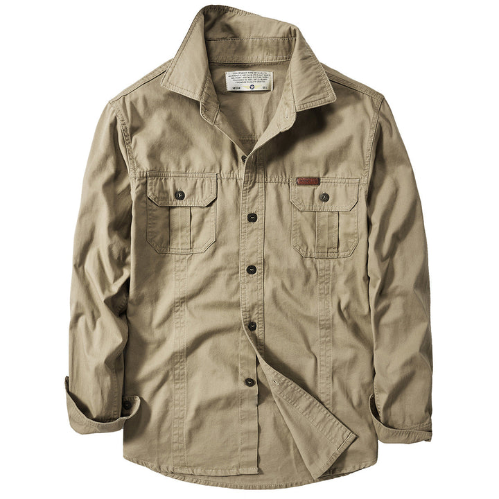 Men's Long Sleeve Cargo Pocket Overshirt