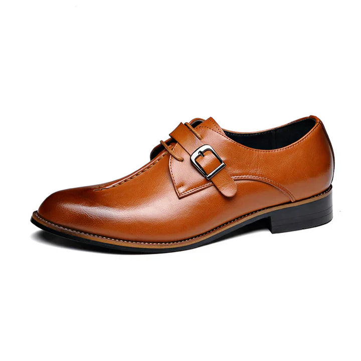 Men’s Double Monk Strap Dress Shoes | Polished Leather | Formal Slip-On Loafers