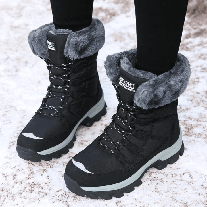 Women's Faux Fur Waterproof Snow Boots