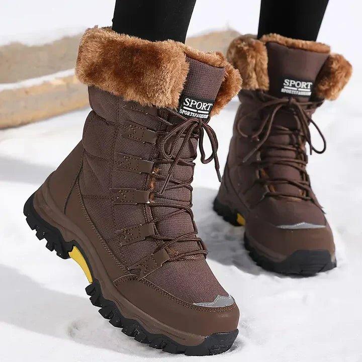 Women's Faux Fur Waterproof Snow Boots