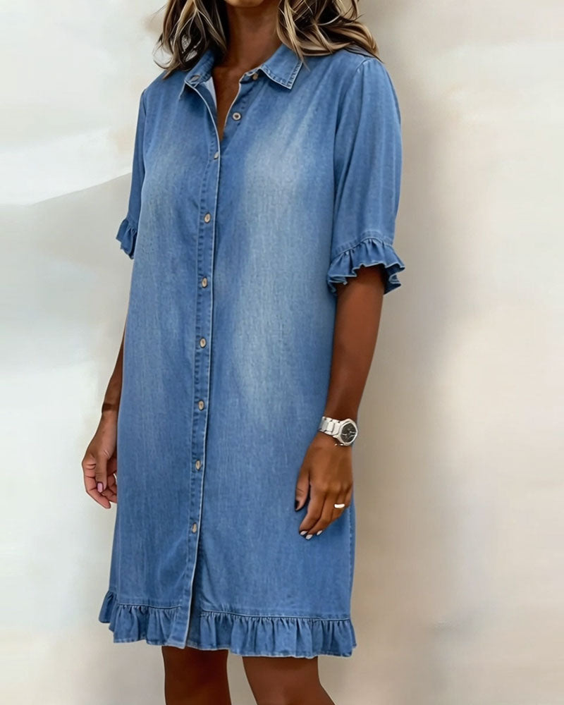 Réjeanne | Ruffle-Trim Dress