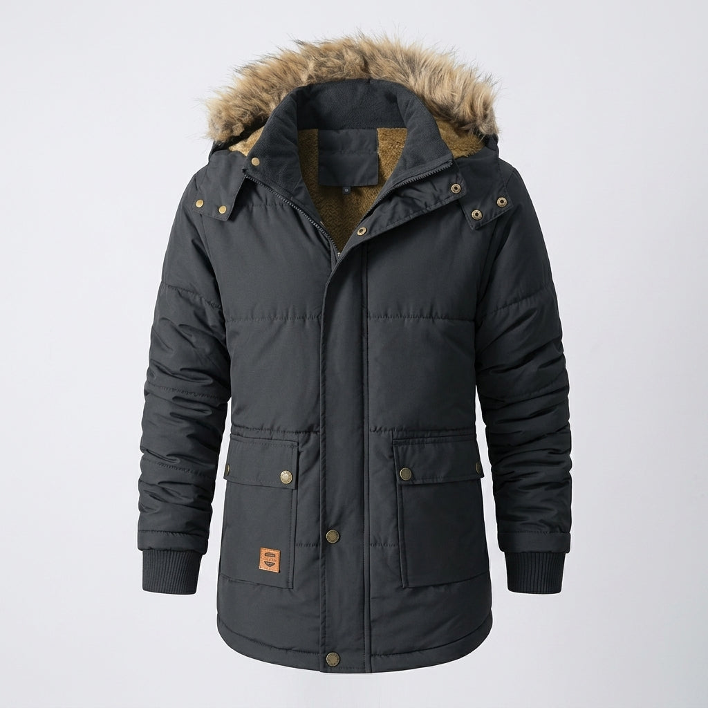 Men's Chic Hooded Puffer Insulated Winter Jacket