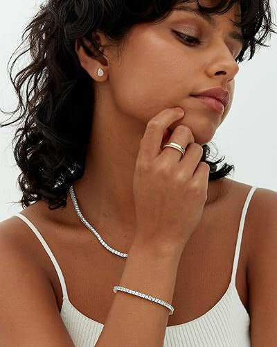 Women's Timeless Diamond Tennis Bracelet - White Gold