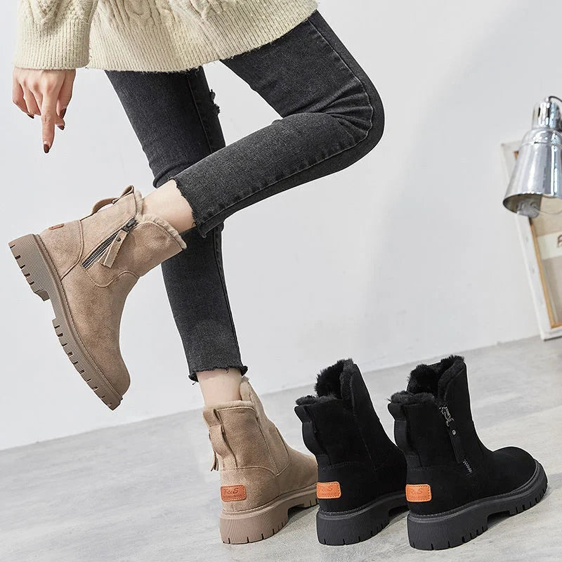Women's Fur Lined Winter Ankle Boots Women