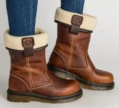 Beatrice | Women's Leather Fur Winter Boots Women