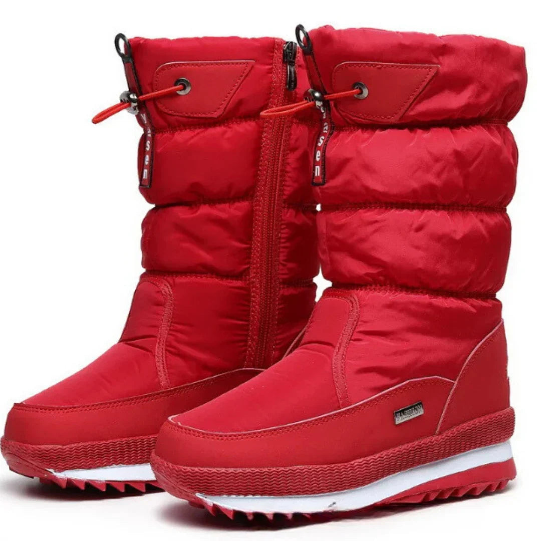 Women's Waterproof Insulated Winter Boots Women - Red