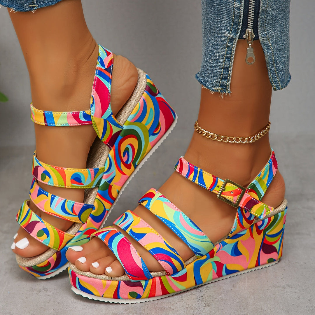Madelon | Strappy Wedge Sandal