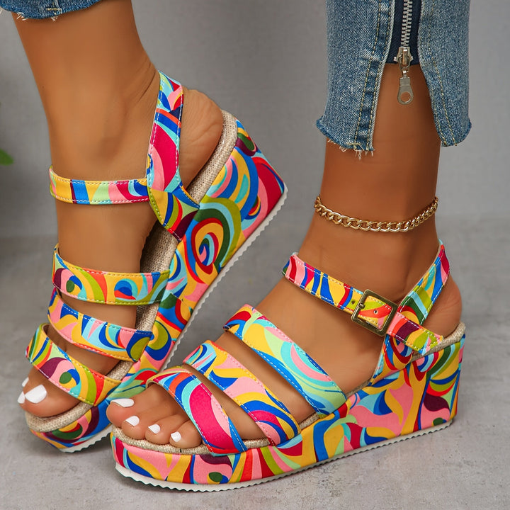 Madelon | Strappy Wedge Sandal