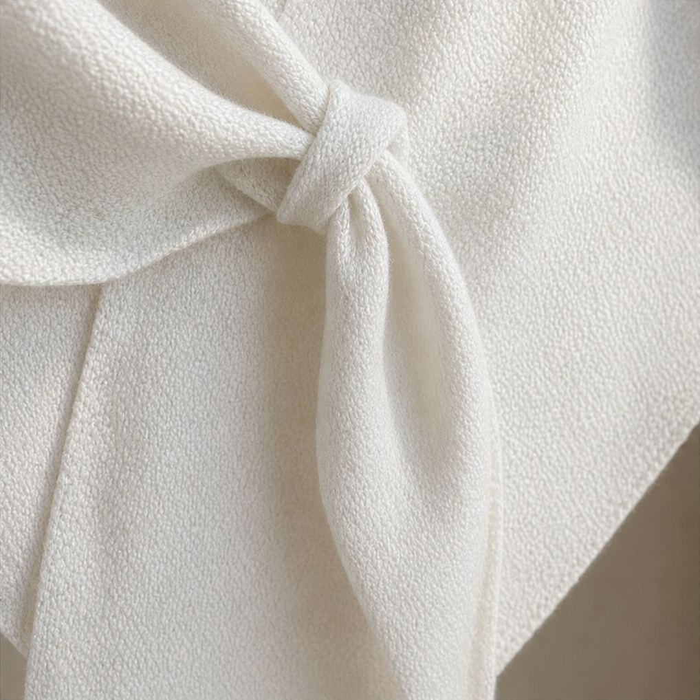 Women's Wool Knit Neck Triangle Scarf