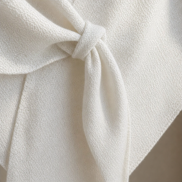 Women's Wool Knit Neck Triangle Scarf