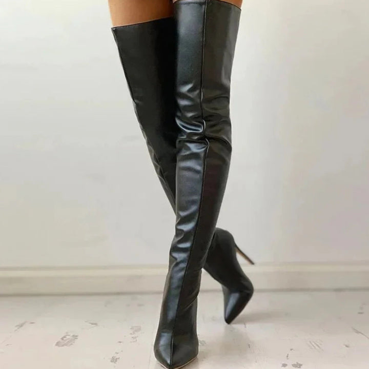 Iolanthe women's stiletto heel knee high boots - photo 2