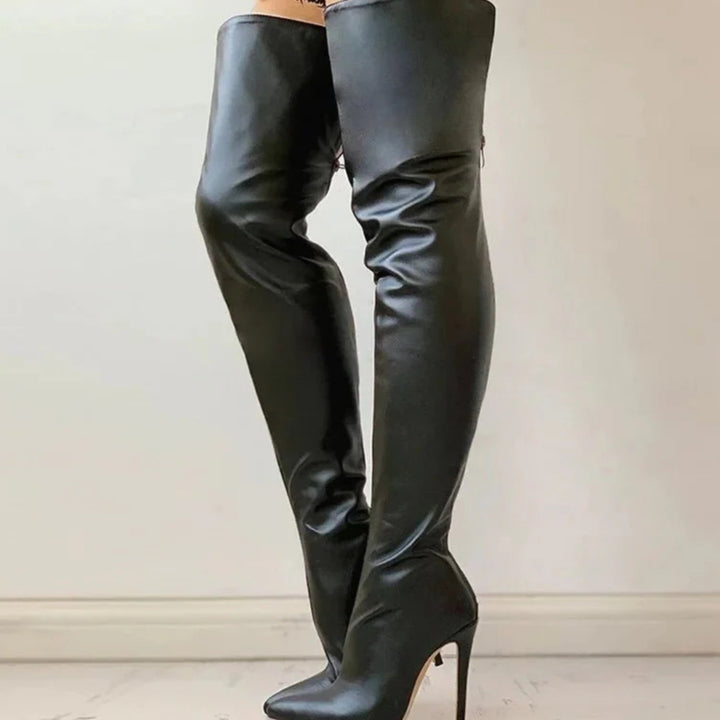 Iolanthe women's stiletto heel knee high boots - photo 4