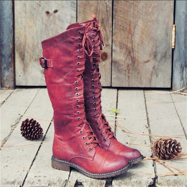 Rhiannon women's tall lace up knee high boots - photo 2