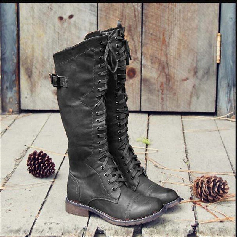 Rhiannon women's tall lace up knee high boots - photo 3