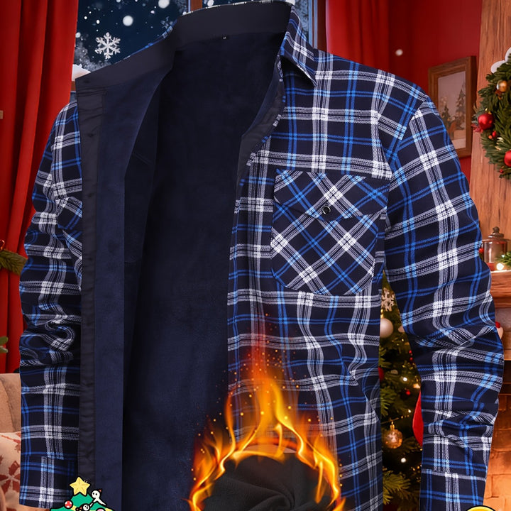 Men's Regular Fit Button Up Winter Overshirt