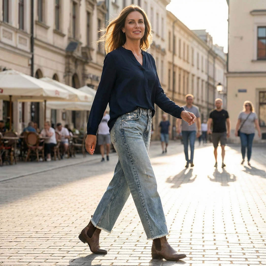 Marcelle | Straight-Leg Cropped Jean