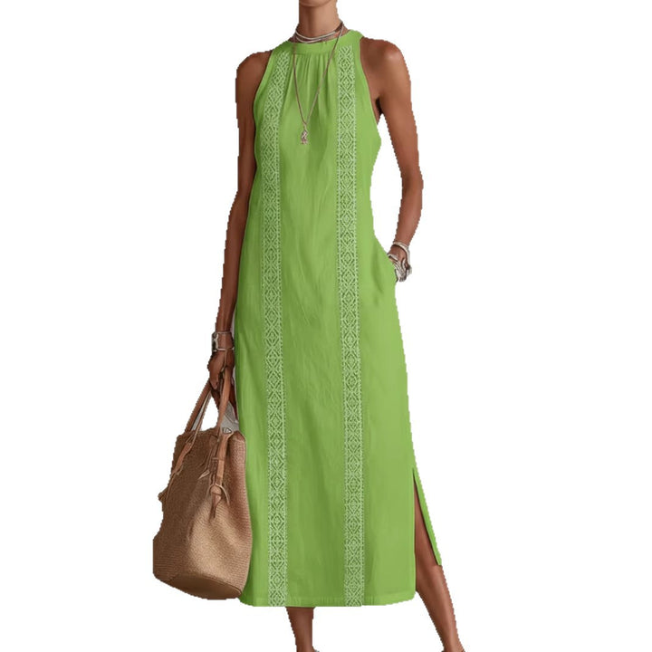 Pascale | Halter Neck Lace Dress