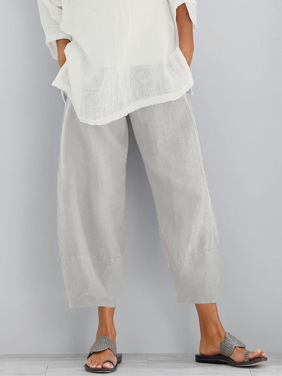 Annette | Barrel-Leg Cropped Trouser