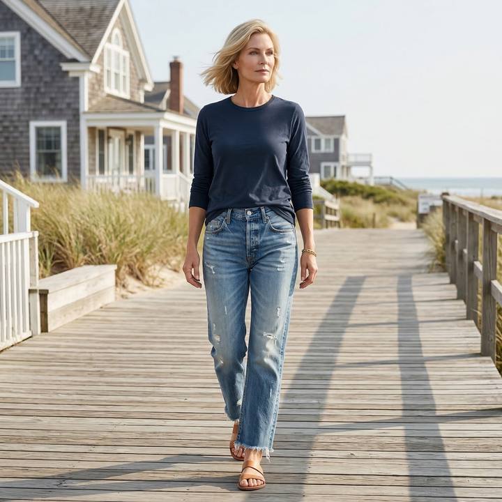Marcelle | Straight-Leg Cropped Jean