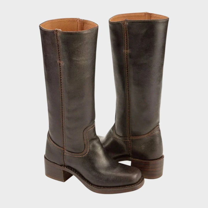 Bethan women's western block heel knee high boots - photo 1