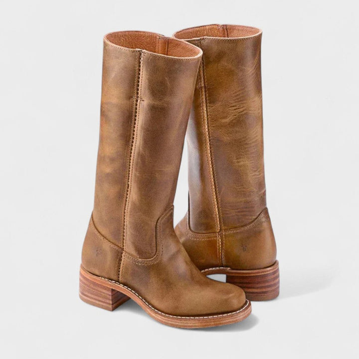 Bethan women's western block heel knee high boots - photo 3