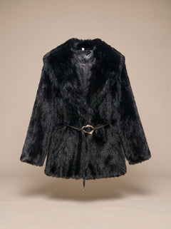 Rosamund | Women's Elegant Winter Faux Fur Coat
