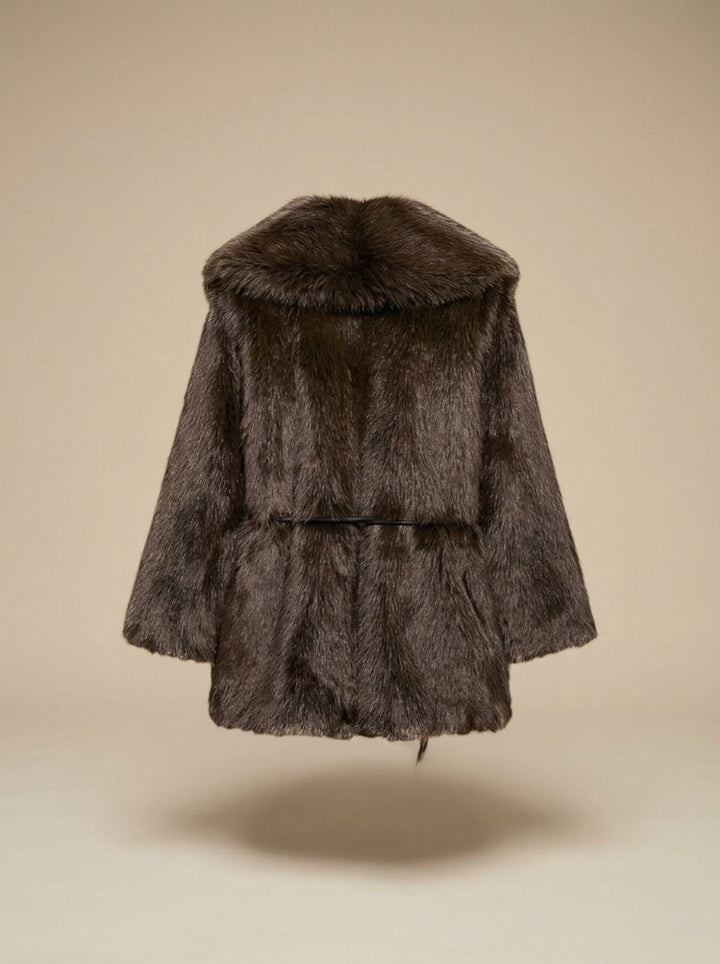 Women's Elegant Winter Faux Fur Coat