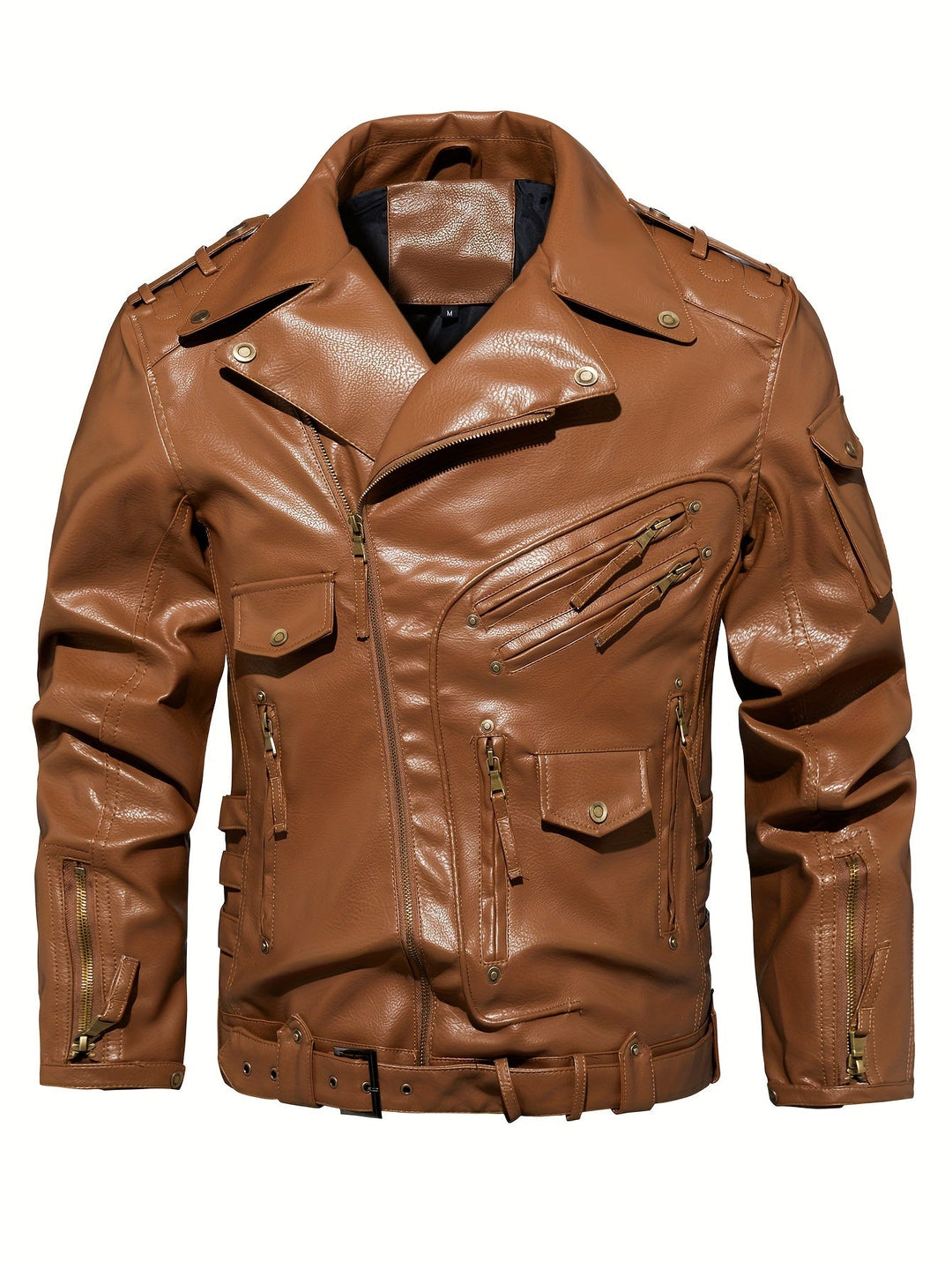 Gordon | Military Leather Biker Jacket