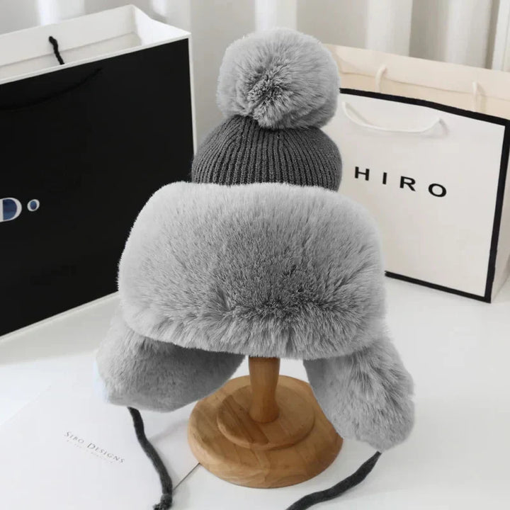 Women's Water-Resistant Winter Ushanka - Grey