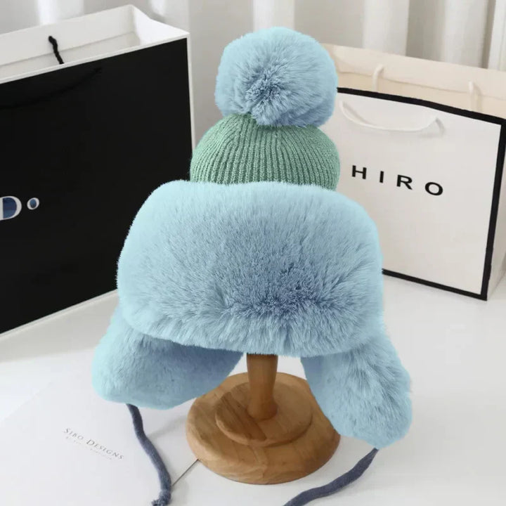 Women's Water-Resistant Winter Ushanka - Blue
